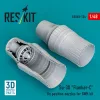 ResKit Models Su-30 Flanker-C fly position nozzles for GWH kit (3D Printed) - hajtómű-fúvócsövek repülési helyzetben, Great Wall Hobby maketthez