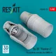 ResKit Models Su-30 Flanker-C fly position nozzles for GWH kit (3D Printed) - hajtómű-fúvócsövek repülési helyzetben, Great Wall Hobby maketthez