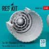 ResKit Models Su-30 Flanker-C fly position nozzles for GWH kit (3D Printed) - hajtómű-fúvócsövek repülési helyzetben, Great Wall Hobby maketthez