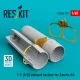 ResKit Models F-5 (A, B) exhaust nozzles for Kinetic kit (3D Printed) - hajtómű-fúvócsövek