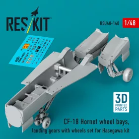  ResKit Models CF-18 Hornet – futóműakna-részletező készlet, futómű, kerekek