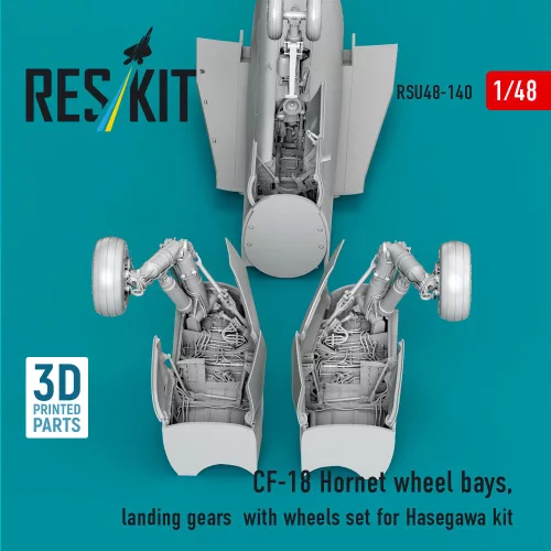 ResKit Models CF-18 Hornet – futóműakna-részletező készlet, futómű, kerekek