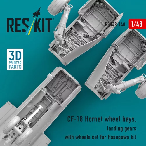 ResKit Models CF-18 Hornet – futóműakna-részletező készlet, futómű, kerekek
