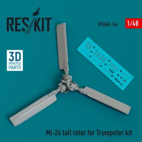   ResKit Models Mi-24 tail rotor for Trumpeter kit (3D Printed) - farokrotor