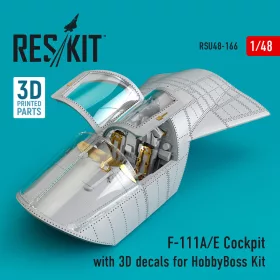  ResKit Models F-111A/E Cockpit with 3D decals for HobbyBoss kit (3D Printed) - cockpitkészlet 3D matricákkal