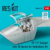ResKit Models EF-111 Cockpit with 3D decals for HobbyBoss kit (3D Printed) - cockpitkészlet 3D matricákkal