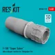 ResKit Models F-100 Super Sabre late exhaust nozzle for Trumpeter kit (3D Printed) - hajtómű-fúvócső