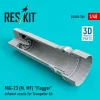 ResKit Models MiG-23 (M, MF) Flogger exhaust nozzle for Trumpeter kit (3D Printed) - hajtómű-fúvócső