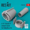 ResKit Models A-7E Corsair II exhaust nozzle for HobbyBoss Kit (3D Printed) - hajtómű-fúvócső