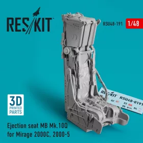  ResKit Models Ejection seat MB Mk.10Q for Mirage 2000C, 2000-5 (3D Printed) - Mirage 2000C/2000-5 – MB Mk.10Q katapultülés