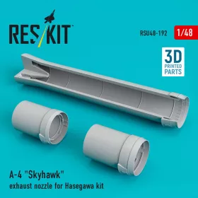   ResKit Models A-4 Skyhawk exhaust nozzle for Hasegawa kit (3D Printed) - hajtómű-fúvócső