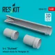 ResKit Models A-4 Skyhawk exhaust nozzle for Hasegawa kit (3D Printed) - hajtómű-fúvócső