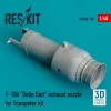 ResKit Models F-106 Delta Dart exhaust nozzle for Trumpeter kit (3D Printed) - hajtómű-fúvócső