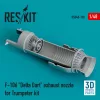 ResKit Models F-106 Delta Dart exhaust nozzle for Trumpeter kit (3D Printed) - hajtómű-fúvócső
