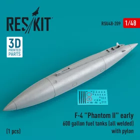   ResKit Models F-4 Phantom II korai – 600 gallonos póttartály pilonnal, hegesztett kivitel, 1 db