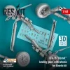 ResKit Models F/A-18 Hornet landing gear with wheels for Kinetic kit (3D Printed) - futóműkészlet