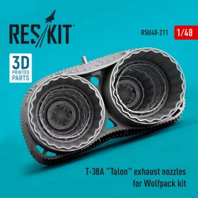   ResKit Models T-38A Talon exhaust nozzles for Wolfpack kit (3D Printed) - hajtómű-fúvócsövek