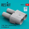 ResKit Models T-38A Talon exhaust nozzles for Wolfpack kit (3D Printed) - hajtómű-fúvócsövek