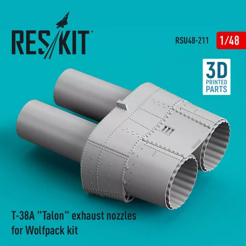 ResKit Models T-38A Talon exhaust nozzles for Wolfpack kit (3D Printed) - hajtómű-fúvócsövek