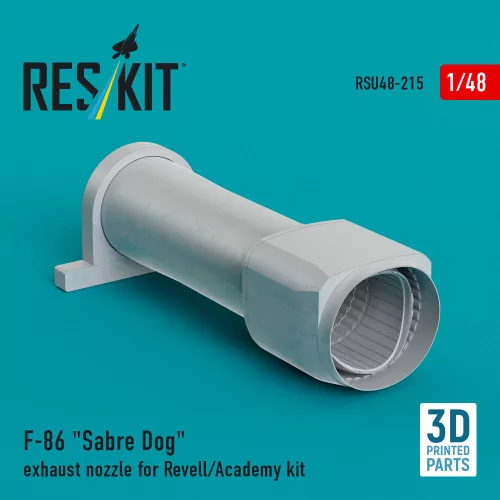 ResKit Models F-86 Sabre Dog exhaust nozzle for Revell/Academy kit (3D Printed) - hajtómű-fúvócső