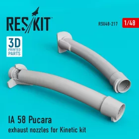  ResKit Models IA 58 Pucara exhaust nozzles for Kinetic kit - hajtómű-fúvócsövek