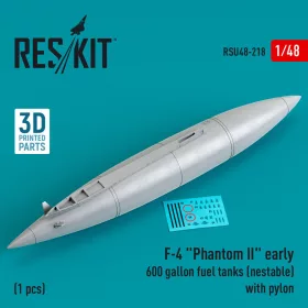   ResKit Models F-4 Phantom II korai – 600 gallonos póttartály pilonnal, egymásba rakható kivitel, 1 db