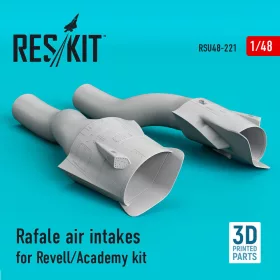   ResKit Models Rafale air intakes for Revell/Academy kit (3D Printed) - légbeömlők