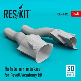   ResKit Models Rafale air intakes for HobbyBoss kit (3D Printed) - légbeömlők