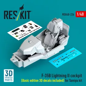   ResKit Models F-35B Lightning II – alap cockpitkészlet 3D matricákkal