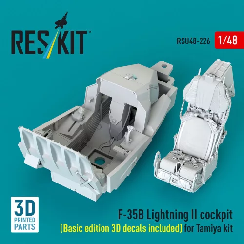 ResKit Models F-35B Lightning II – alap cockpitkészlet 3D matricákkal