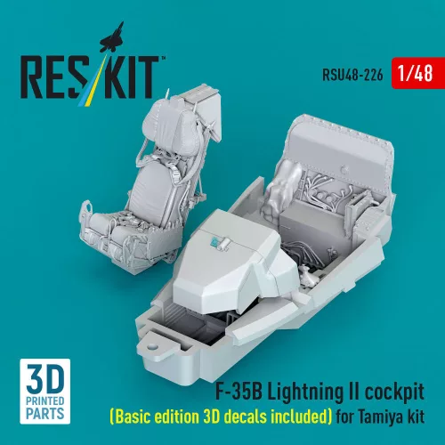 ResKit Models F-35B Lightning II – alap cockpitkészlet 3D matricákkal