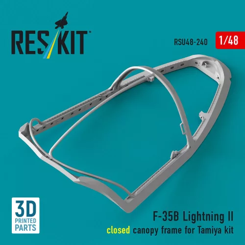 ResKit Models F-35B Lightning II closed canopy frame (3D Printed) for Tamiya - zárt kabintetőkeret