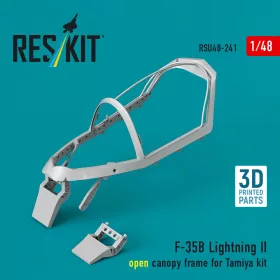   ResKit Models F-35B Lightning II open canopy frame (3D Printed) for Tamiya - nyitott kabintetőkeret