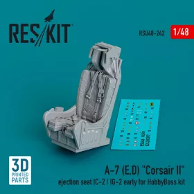   ResKit Models A-7 (E,D) Corsair II ejection seat IC-2 / IG-2 early for HobbyBoss kit (3D Printed) - katapultülés