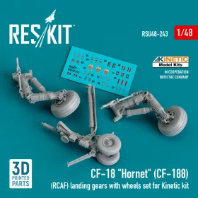   ResKit Models CF-18 Hornet (CF-188) (RCAF) – futóműkészlet kerékkészlettel