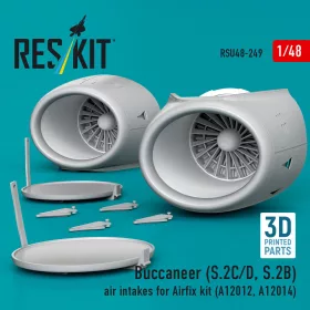  ResKit Models Buccaneer (S.2C/D, S.2B) air intakes for Airfix kit (A12012, A12014) (3D Printed) - légbeömlők