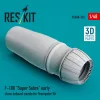 ResKit Models F-100 Super Sabre early close exhaust nozzle for Trumpeter kit (3D Printed) - F-100 Super Sabre korai zárt – hajtómű-fúvócső
