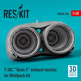   ResKit Models T-38C Talon ll exhaust nozzles for Wolfpack kit (3D Printed) - hajtómű-fúvócsövek