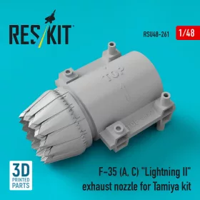   ResKit Models F-35 (A, C) Lightning II exhaust nozzle for Tamiya kit - hajtómű-fúvócső