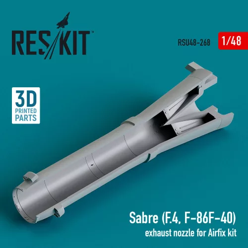 ResKit Models Sabre (F.4, F-86F-40) exhaust nozzle for Airfix kit (3D Printed) - hajtómű-fúvócső