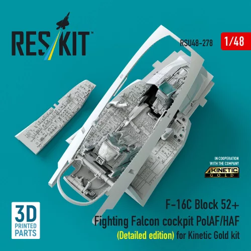 ResKit Models F-16C Block 52+ Fighting Falcon – részletes cockpitkészlet