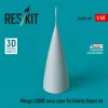 ResKit Models Mirage 2000C nose cone for Kinetic/Italeri kit (3D Printed) - orrkúp