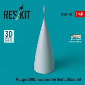   ResKit Models Mirage 2000C nose cone for Kinetic/Italeri kit (3D Printed) - orrkúp