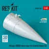 ResKit Models Mirage 2000D nose cone for Kinetic/Italeri kit (3D Printed) - orrkúp