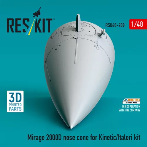 ResKit Models Mirage 2000D nose cone for Kinetic/Italeri kit (3D Printed) - orrkúp