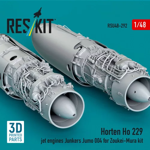 ResKit Models Horten Ho 229 jet engines Junkers Jumo 004 (3D Printed) for Zoukei-Mura - hajtóművek