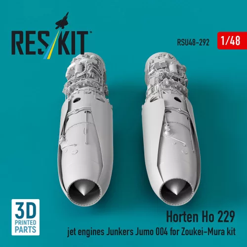 ResKit Models Horten Ho 229 jet engines Junkers Jumo 004 (3D Printed) for Zoukei-Mura - hajtóművek
