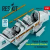 ResKit Models Rafale B cockpit (Basic edition with 3D decals) for HobbyBoss kit (3D Printed) - Rafale B – alap cockpitkészlet 3D matricákkal