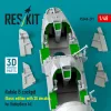 ResKit Models Rafale B cockpit (Basic edition with 3D decals) for HobbyBoss kit (3D Printed) - Rafale B – alap cockpitkészlet 3D matricákkal