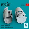 ResKit Models SR-71 Blackbird exhaust nozzles for Revell kit (3D printed) - hajtómű-fúvócsövek
